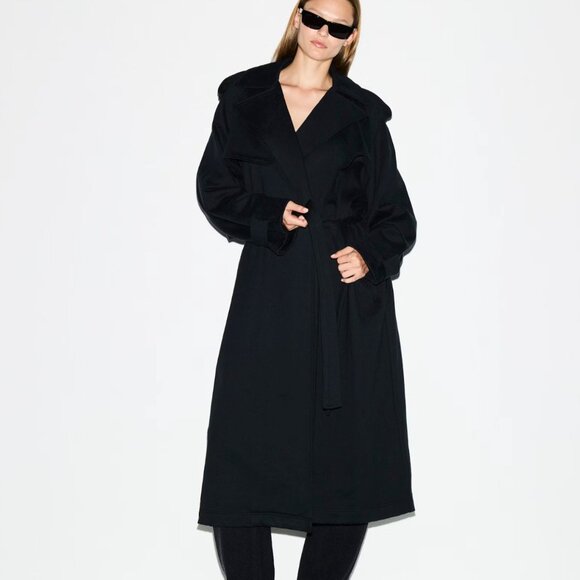 SKIMS BOYFRIEND FLEECE OVERSIZED TRENCH COAT - Picture 2 of 7